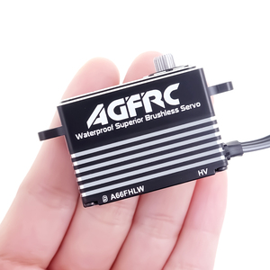 AGFRC A66FHLW 60kg Alto Torque Bajo Perfil 8.4V HV 0.100s 4 Polos Sin Escobillas Impermeable Digital Programable Piezas para Avión RC - Product Image 1