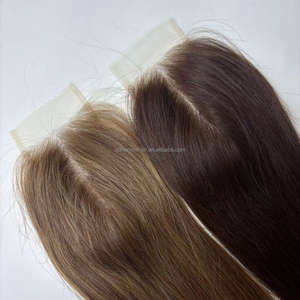 Sistema di Integrazione con Chiusura in Pizzo HD Trasparente, Capelli Umani Vergini Europei 100% Remy, Colori Personalizzati, Vendita all'Ingrosso - Product Image 2