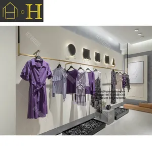 Shop Womens Clothing Store Display Stand Clothing Shop Counter Design Clothing Shop Display Rack For Boutique