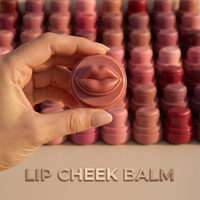 Baume à lèvres teinté multi-usages non collant, label privé, naturel, végan, blush pour les joues, maquillage beauté