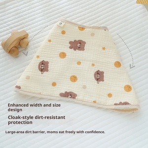 Panno in cotone per neonati, salvietta anti-vomito, pettorina in garza con cartoni animati e asciugamano per la saliva del <span class=keywords><strong>neonato</strong></span> - Product Image 4