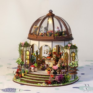 Casa de Flores con Cielo Estrellado, Modelo de Construcción en Miniatura, Manualidades Creativas, Juguetes de Madera para Armar, Edades 14+, Caja de Color - Product Image 4