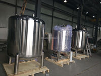 Réservoir de stockage d'eau en acier inoxydable SS316L de 55 gallons, fût de stockage de liquides