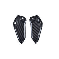 Protectores de Talón de Fibra de Carbono Seca 3K ZHONGHONG para Kawasaki ZX25R Ninja 2020-2025, Ligeros, Ajuste Directo, Negro Brillante/Mate