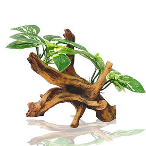 Branche de <span class=keywords><strong>bois</strong></span> flotté artificiel artificiel d'herbe <span class=keywords><strong>sous</strong></span>-marine de simulation <span class=keywords><strong>bois</strong></span> creux réaliste - Product Image 4