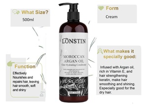Aceite de argán marroquí orgánico, champú y acondicionador hidratante para el cuidado del cabello - Product Image 6