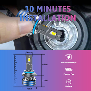 X-7SEVEN Vente flash Prix d'usine XYUN 150W Super puissance Phare LED Canbus pour voiture H4 H11 H1 H7 HB3 HB4 Lumière pour voitures universelles - Product Image 2