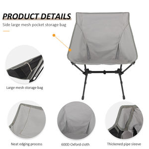 Silla Plegable de Aluminio Ultraligera para Acampar al Aire Libre, Personalizada e Impresa, con Bolsa de Almacenamiento - Product Image 5