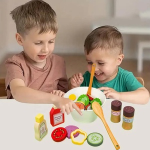 Jeu de <span class=keywords><strong>cuisine</strong></span> en bois simulé pour enfants, jouets de <span class=keywords><strong>cuisine</strong></span> en bois, salade de fruits et légumes, jeu de rôle, jouets de <span class=keywords><strong>cuisine</strong></span> cognitifs - Product Image 3