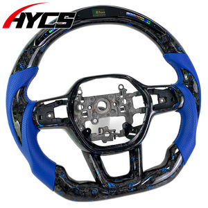 Volante LED RPM <span class=keywords><strong>de</strong></span> Fibra <span class=keywords><strong>de</strong></span> Carbono Forjada Personalizado para Honda Civic, Accord, CR-V, HR-V <span class=keywords><strong>de</strong></span> 11.ª Generación 2022-2025 – Accesorios para Coche - Product Image 2