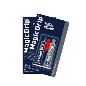 Adhésif époxy métallique en deux parties MAGICDRIP EP550, 4500 PSI, <span class=keywords><strong>mastic</strong></span> de réparation <span class=keywords><strong>pour</strong></span> acier, <span class=keywords><strong>colle</strong></span> de soudure à froid <span class=keywords><strong>pour</strong></span> <span class=keywords><strong>aluminium</strong></span> et acier inoxydable - Product Image 2