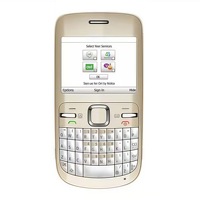Teléfono con Teclado QWERTY C3-00, 2G GSM WiFi Desbloqueado, Pantalla QVGA de 2.4'', Batería de 1320mAh, Cámara de 2MP, Radio FM, Bluetooth, Redes Sociales, Teléfono Móvil Compacto y Delgado