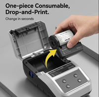 AIMO E9000 Impresora Portátil Multifunción de Etiquetas Adhesivas, Impresora de Etiquetas de Transferencia Térmica para Gestión Hotelera y Uso Médico