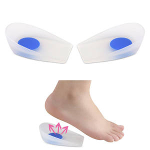 Solette in silicone per fascite <span class=keywords><strong>plantare</strong></span>, cuscinetti per tallone, inserti in silicone per aumento altezza - Product Image 1