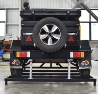 Luxe 4x4 Mini Voiture Camping Récréatif RV Voyage Remorque Petit Véhicule Tout-Terrain avec Accessoires High-Tech