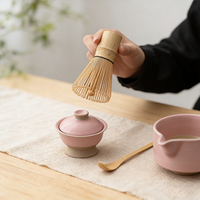 Ensemble de cérémonie du matcha, bol à mélanger en céramique, bol à thé, équipement pour matcha, fouet à thé, ensemble de matcha en céramique