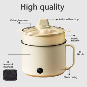 Cuisinière à riz et marmite électrique 2-en-1 haut de gamme avec cuve antiadhésive, capacité 1,8 L, pour usage domestique et hôtelier - Product Image 3