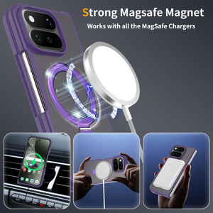 Funda transparente mayorista con anillo y soporte para Google Pixel <span class=keywords><strong>11</strong></span> Pro Fold, protección de bisagra, anticaída, para smartphone plegable OEM - Product Image 4