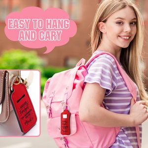 Porta-lápices de sublimación al por mayor, llavero personalizado para lápices labiales, bolsa inspiradora de agradecimiento para brillo labial, soporte portátil - Product Image 5