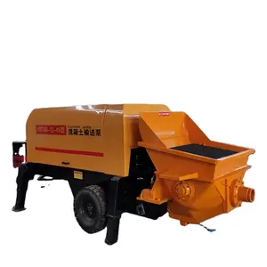 China Concrete Mixing Pump 115m3/h Mobile Small Trailer Mounted Concrete Pump Low Price For Sale