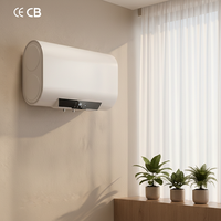 Chauffe-eau électrique mural Fengt 40L 1500W avec coque métallique, réservoir intérieur en émail, affichage LED intelligent, pour usage domestique et hôtelier