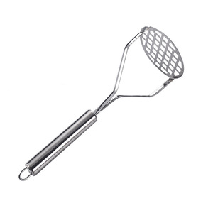Stainless Steel Dishwasher <b>Safe</b> Potato Masher 2 Piece Set Mesh Design Kitchen <b>Tool</b> for Puree and Baby Food - Product Image 5