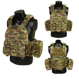 Vendita in fabbrica gilet di sicurezza resistente con tripla tasca per campeggio all'aperto Multi-funzionale assalto regolabile gilet tattico - Product Image 6