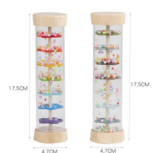 Juguete Educativo Montessori de Madera, Tubo de Sonido de Lluvia, Reloj de Arena, Instrumento Musical, Sonajero para Bebés y Niños Pequeños, Regalo - Product Image 5