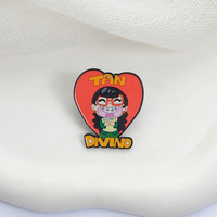 Broches en émail et badges de revers pour sacs, motif Personnage de série télévisée 'Ugly Girl' de la série 'Comedy TV Series', Tan Divino Eco Moda, Cadeau bijou pour ami