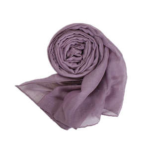 2025 Premium Voile Lightweight Soft Shawl Hijab Scarf Solid Color <b>Ethnic</b> <b>Bandana</b> for Muslim Girls From Malaysia - Product Image 5