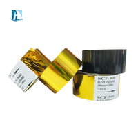25mm 100M SCF900/LC1/FC3 estampado en caliente cinta de tinta térmica plateado oro amarillo negro lámina de estampado en caliente