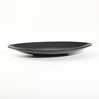 Vente directe d'usine plateau de service ovale en plastique incassable14 pouces plats de poisson en mélamine de forme ovale et assiette pour restaurant hôtel