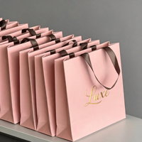 Sac en papier carton ivoire épais 230 g/m², couleur et logo personnalisés, sac à main recyclable pour vêtements, chaussures, chaussettes, vente en gros