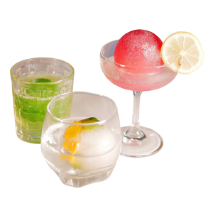 Hot Selling Portable Custom logo Silicone Round Clear Ice Cube Mould Sphere <b>Bucket</b> Mold Wine Ball Maker Molds with Lid - Product Image 3