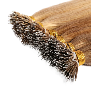 Jasmine Beauty Hot Sale 100% Remy hair nano tip hair extensions Keratin Tip Extensions Silky Straight Wave Style Piano Micro - Product Image 5
