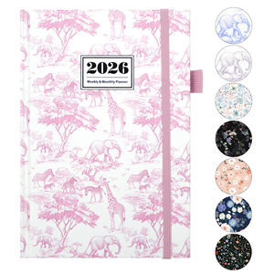 Agenda Personalizada 2026 Tamaño A5 con Logotipo en Cuero PU Tapa Dura y Banda Elástica para Planificación Diaria Calendario y Diario para Empresas - Product Image 1