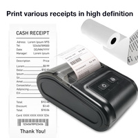 Printer Label termal genggam perintah ESC POS 58mm Printer penerimaan portabel Mini harga bagus