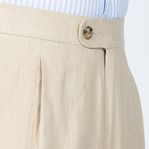 Estate nuovi pantaloni Casual in <span class=keywords><strong>lino</strong></span> di cotone traspirante tubo dritto pantaloni moda <span class=keywords><strong>abbigliamento</strong></span> di marca da <span class=keywords><strong>uomo</strong></span> - Product Image 4