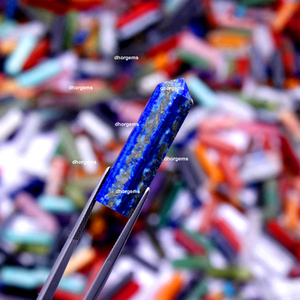 Cabujón de Labradorita Natural en Forma de Punta de Lápiz, Gema Hecha a Mano para Decoración del Hogar, Fabricación de Joyas, Multibrillante y Suave - Product Image 5