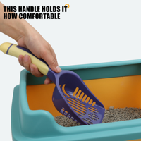 Pelle à litière pour chat en tofu, durable, écologique, réutilisable, portable, en plastique, résistante aux chutes, pour l'élimination des déchets d'animaux de compagnie