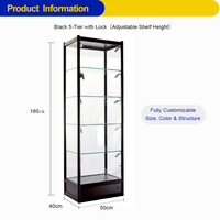 Vitrine en verre trempé, vitrine pour figurines miniatures, vitrine pour cartes à collectionner, vitrine pour objets de collection