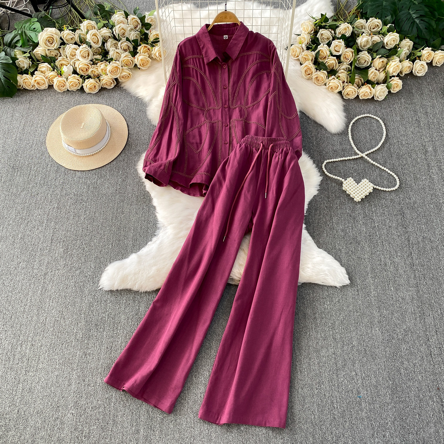 Ensemble deux pièces violet
