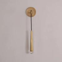 Zèle Éclairage En Laiton Massif Cristal G9 LED Ampoule Applique Murale Moderne Luminaires pour Chambre Escalier Salle De Bains