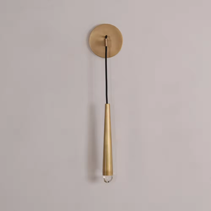 Zeal Lighting Latón macizo Cristal G9 Bombilla LED Sconce Lámpara de pared moderna Accesorios de iluminación para dormitorio Escalera Baño - Product Image 2