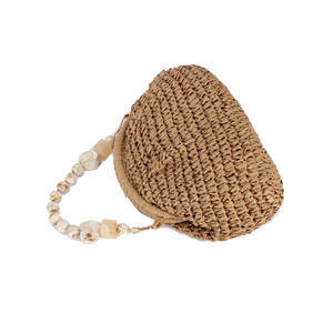 กระเป๋าคลัทช์สานจากเชือกกระดาษ กระเป๋าถือฤดูร้อนสไตล์โบฮีเมียนสำหรับผู้หญิง ใช้ได้ทุกวัน - Product Image 4