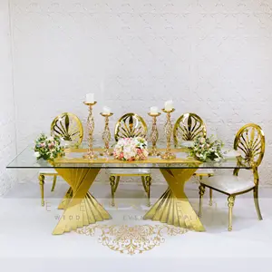 Latest Design Transparent Acrylic Wedding Table Flower Pattern Table Top für Wedding Decoration