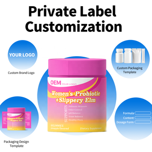 Gomitas Probióticas de Olmo Resbaladizo para Mujeres, con Equilibrio de pH, Bajo MOQ, Suministro con Prueba COA para Vendedores de Plataformas de Comercio Electrónico - Product Image 2