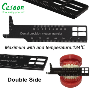 Règle de mesure en aluminium de précision dentaire, instrument orthodontique, équipement de laboratoire - Product Image 2