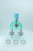Capsule rétractable en PVC transparente professionnelle pour bouteille de vin avec bande détachable