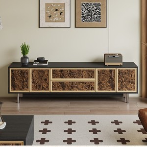 Family Courtyard Solid Wood <b>TV</b> Cabinet <b>180cm</b> Storage <b>Unit</b> Mid Century Modern Living Room Furniture - Product Image 2